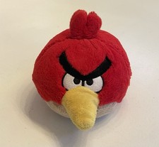 2010 Commonwealth Angry Birds Red Bird 5" Plush Stuffed Animal Toy Plush