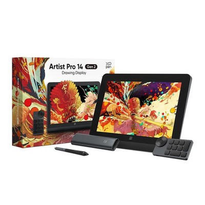 XPPen Artist Pro 14 Gen 2 Grafiktablett mit Display, 16K Druckstufen