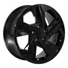 New 17 X 7 5x114.3 All Gloss Black Wheel Rim 2007-2026 For Hyundai Elantra