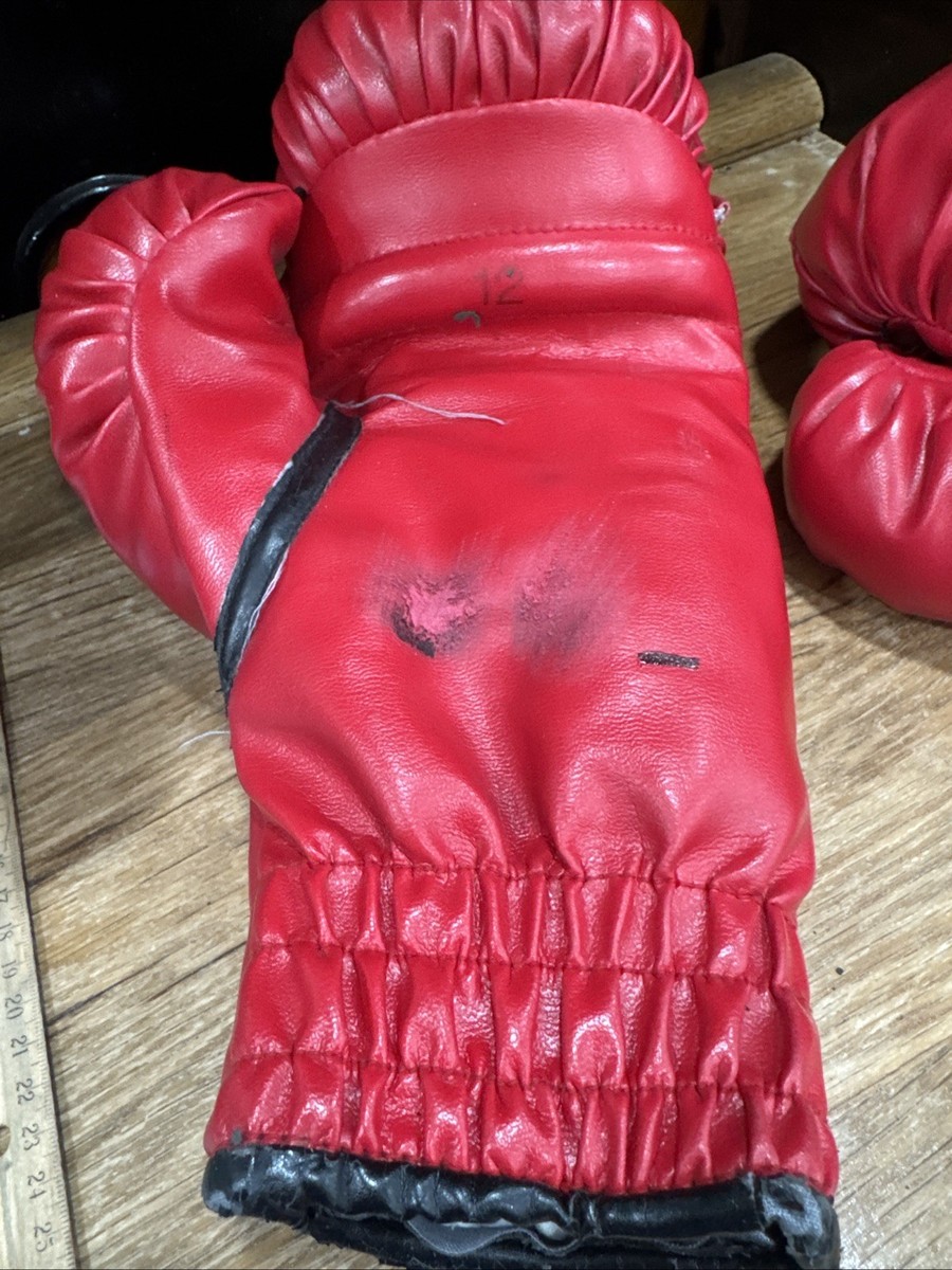 Everlast Boxing Gloves 12oz Red Vintage | eBay