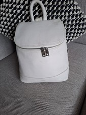 Ospre Pebbled Leather Kellie Backpack Rrp 195 Cream Good Condtion