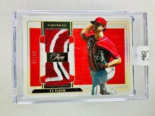 2024 Panini Three and Two Ty Floyd Prospect Dual Jerseys Patch Holo Gold #/10