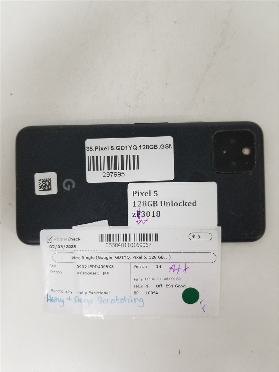 Google Pixel 5 - 128 GB - Just Black (Unlocked) for sale online | eBay