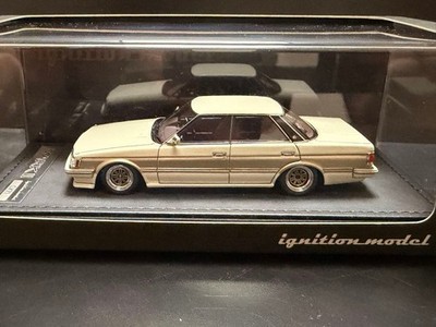 Ignition Model 1/43 Toyota Mark II Grande GX71 White Gold Diecast Car