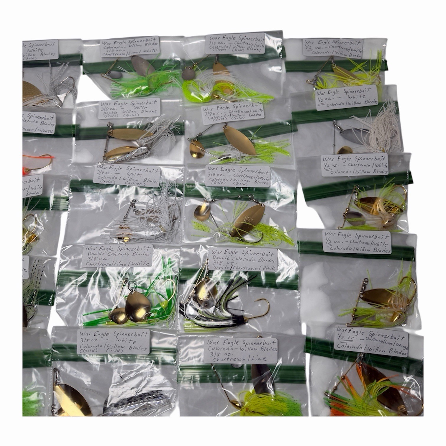 Lot 35 War Eagle Spinnerbait Assorted 3/8 1/2 oz Fishing Lures Blades Colors - Image 5