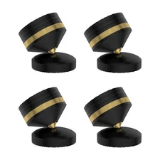 4sets Aluminum Alloy Speaker Spike Adjustable Stand Feet HiFi Isolation Pad 39mm