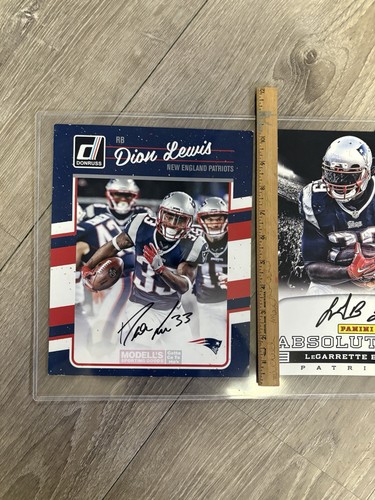 LeGarrette Blount & Dion Lewis Autographs On 10x8Pictures - New England Patriots - Picture 2 of 6