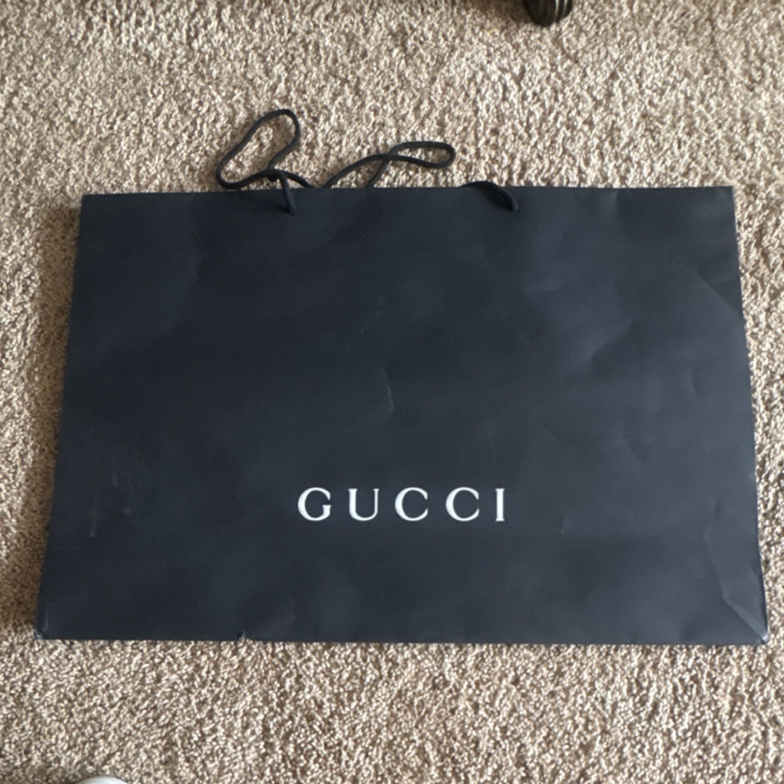 Gucci Black Shopping Bag Department Store Advertising