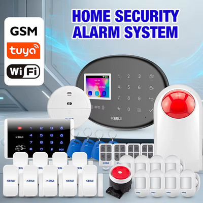 GSM Alarm Security System Kit WiFi Security Protection Alexa Tuya Smart Life Hom