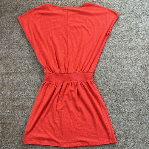 Lilla P rotes Strickkleid aus peruanischer Baumwolle mit Gummizug wie Taille Größe M - Bild 6 von 6