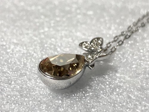 Swarovski Silver Necklace with Crystal Stone Used Light Scratches - 第 3/10 張圖片