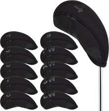 Golf Iron Head Covers 10Pcs Neoprene USA Flag Golf Club Protector