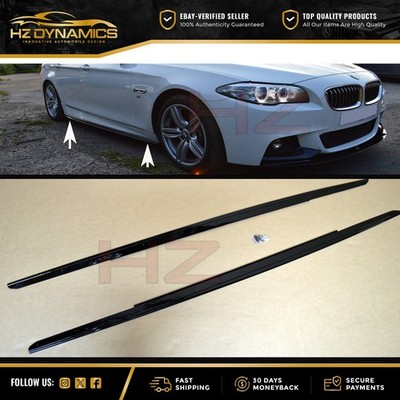 SEITENSCHWELLER VERLÄNGERUNGSBLÄTTER GLANZ SCHWARZ FÜR BMW 5ER F10 F11 10-16 MP LOOK