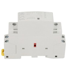 25A DIN RAIL AC CONTACTOR 2 POLE 24V COIL WITH QUIET OPERATION [ENERGY SAVING