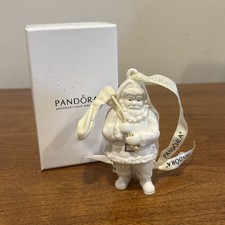 Pandora 2013 Unforgettable Moments Santa and Sack Christmas Ornament Box EUC