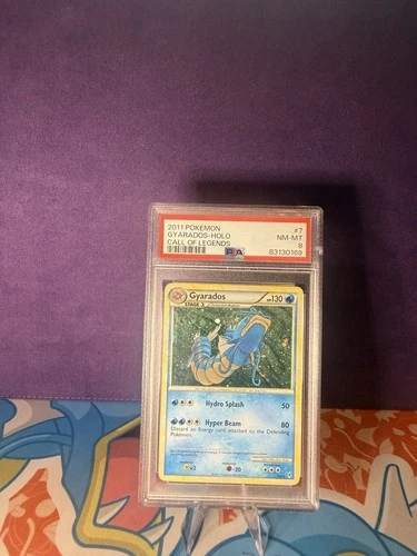 Pokemon Gyarados Holo Card 7/95 Call of Legends Series PSA 8