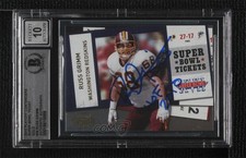 BAS 2010 Playoff Contenders Super Bowl Tickets Gold Russ Grimm BGS Authentic 3c7
