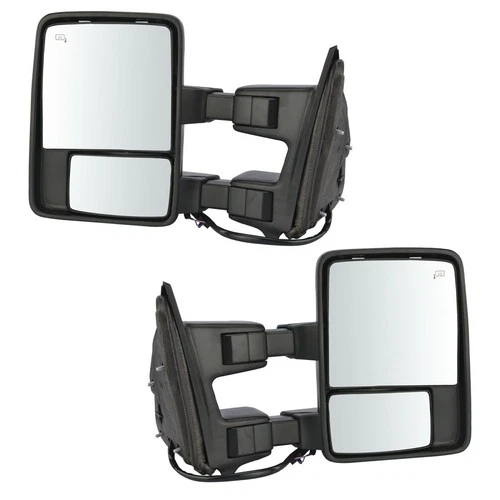 Towing Mirror Power Folding Telescoping Heat Smoked Signal Memory Pair for Ford