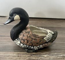Houston Foods Goose Planter Ceramic Pottery Hunting Cabin Cottage Farm House