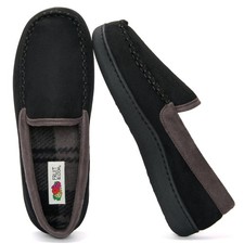 Men's Memory Foam Slippers - Microsuede Venetian - Indoor/Outdor Plush Bedroo...
