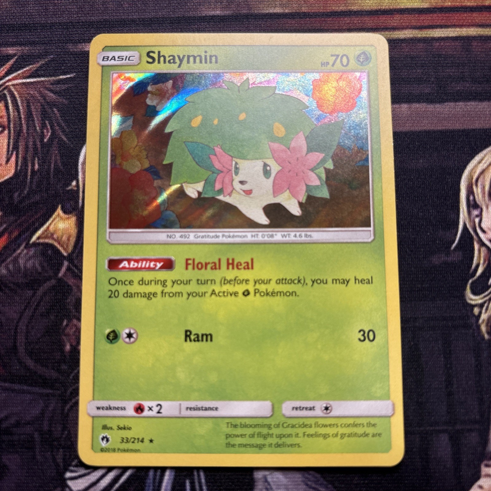 Pokemon Shaymin Holo Rare SM - Lost Thunder 33/214 LP