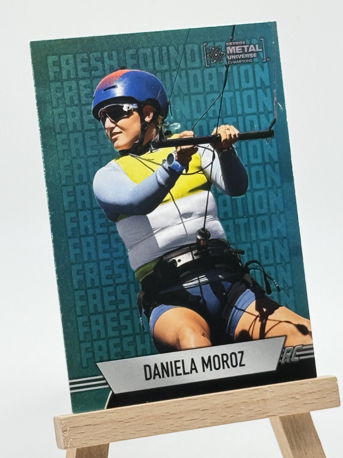 Daniela Moroz 2024 Skybox Metal Universe Champions #FF-39 Rookie RC Aqua Sailing