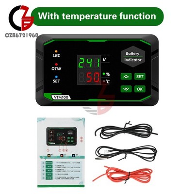 DC 7-100V Smart Digital Voltmeter Power Indicator Lead-Acid / Ternary / LiFePO4