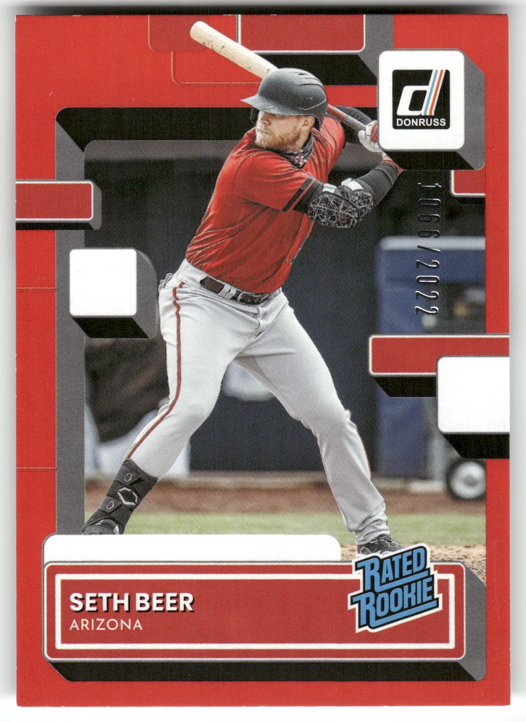 2022 Panini Donruss - Rated Rookie Seth Beer #58 Red /2022 (RC)