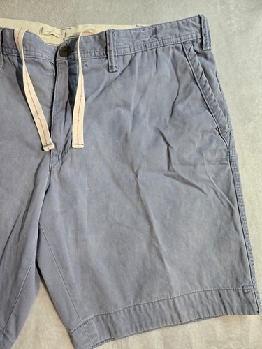 Polo Ralph Lauren Drawstring Chino Shorts Mens Size 40 Distressed Blue Faded Y2K - Picture 3 of 11