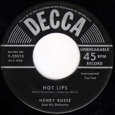 Henry Busse And His - Wang Wang Blues / Hot Lips - Used Vinyl Record  - G8100z