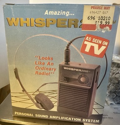 *New* Vintage Whisper 2000 Personal Sound Modulator Amplification System WS2000 