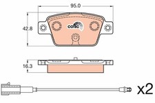 Bremsbelagsatz Hinten für Fiat Bravo II 198 Multipla 186 Lancia Delta III 10-14
