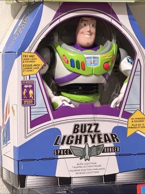 Disney Pixar Buzz Lightyear Talking Light Up Sound Action Figure Toy Story