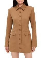 Lioness Womens Cheri Mini Dress Small Mocha Mousse - NWT $125