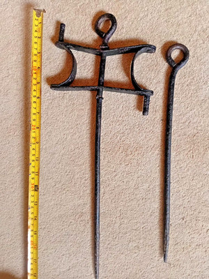 Vintage Gärtner drehbarer Schnurwickler und Stift. Etwa 100/120 Jahre alt.