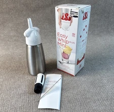 Stainless Steel ISI Mini Easy Whip .25L Half Pint Whipped Cream Dessert Maker