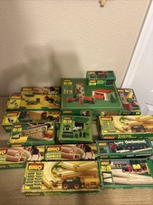 Lot Of 13 Vintage Brio Wooden Railway Train Toys Sweden Collectible
