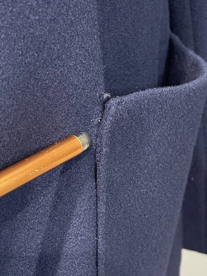 Blazer Lauren Ralph Lauren Mujer Lana Cachemira Cresta Dorada Botones Talla 12 Azul Foto 3 de 4