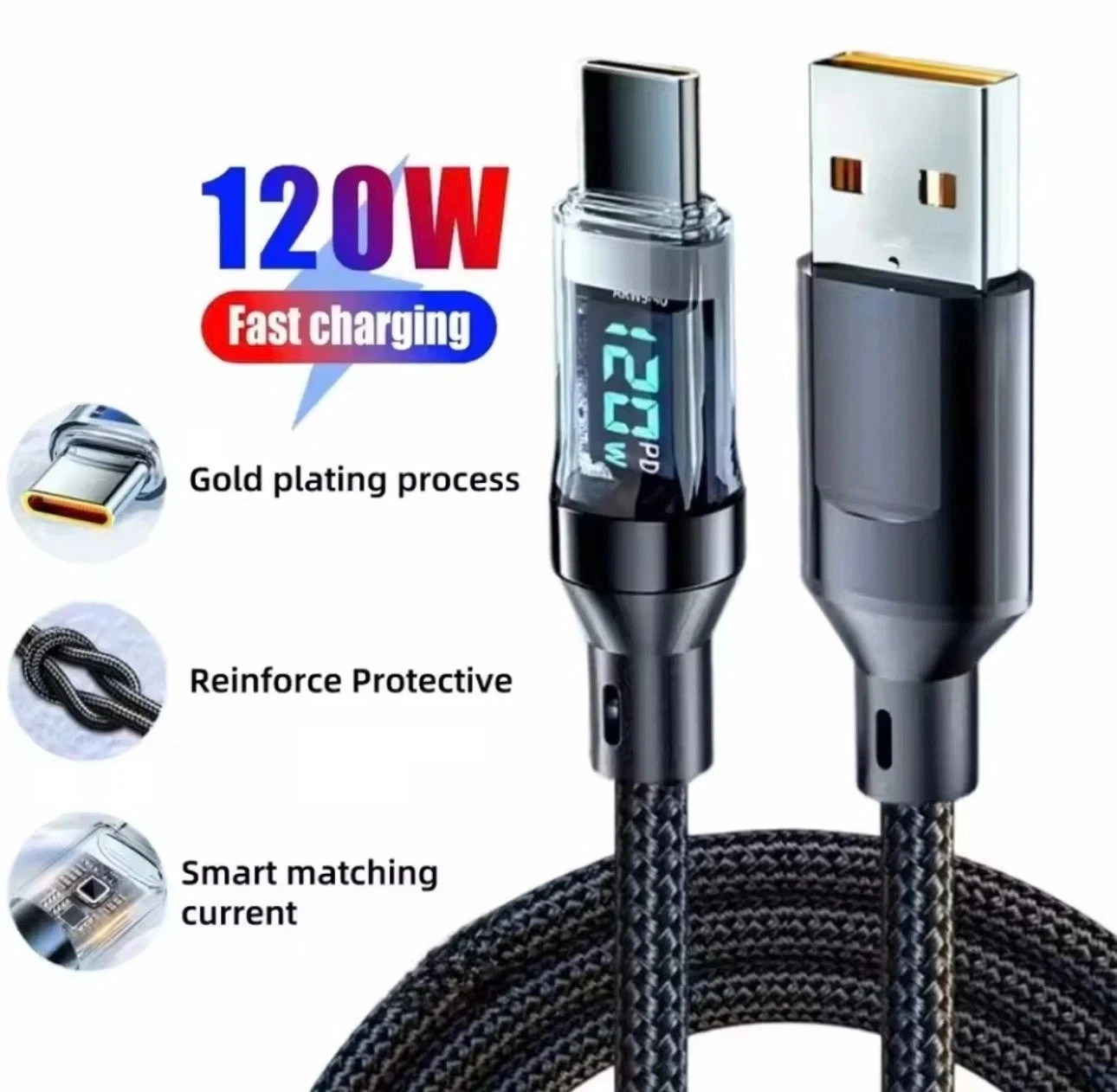 Type C USB-C Cable Charge Charging Data Fast Charger For iPhone 17 16 15 Samsung