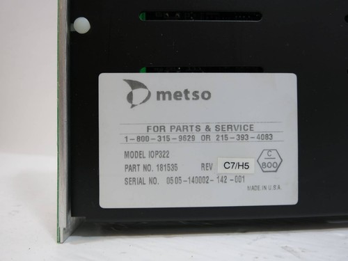 Valmet Metso Automation IOP322 181535 Rev C7/H5 Isolated Analog Output Module - Picture 2 of 9