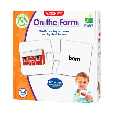 New - The Learning Journey Match It! - On the Farm - Ages 3-6 | 1+ players