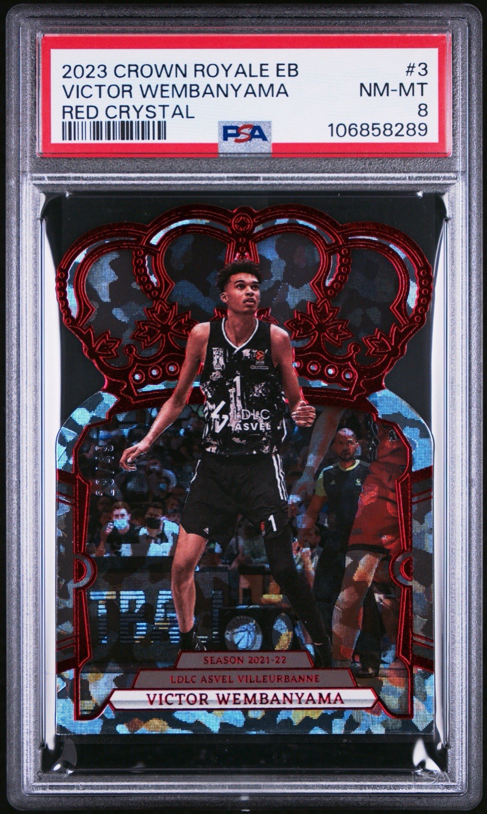 PSA 2023 Crown Royale EuroLeague Victor Wembanyama RC #3 Red