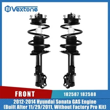 Front Struts w/Coil Spring Assembly for 2012 2013 2014 Hyundai Sonata Kia Optima