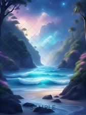 Fantasy Dreamy Magic Landscape  Wall Art – Mystical Nature Poster Printable