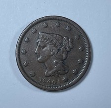 1840 Large cent small date (#21749) XF old small obv. Marks near date. Nice plan