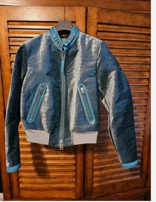 One of a Kind Tom Ford Croc Printed Cafe Style Jacket Size M, 48-50 MSRP $10,000