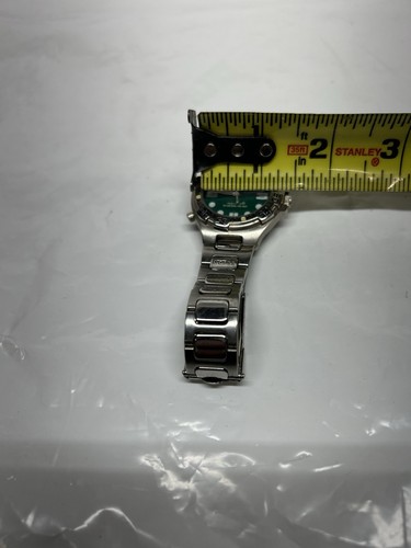 Mens Guess Waterpro 1996 Vin Green Dial Indiglo Watch New Batt 8" - Picture 7 of 7