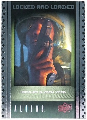 2018 Upper Deck Aliens Locked And Loaded #ABA-6 Heckler & Koch VP70 Insert Card!