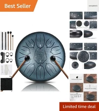 Steel Tongue Drum 11 Note 6 Inches D-Key Tank Drum Handpan Drum Panda Balmy D...