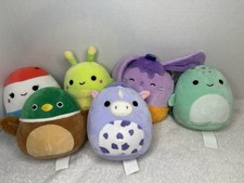 Lot Of 6 Mini Squishmallows 5 Inch Includes Hansel  Grasshopper